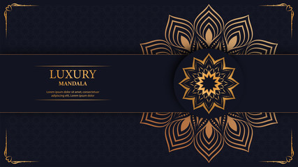 Luxury mandala arabesque ornamental background