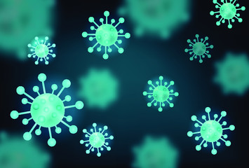 Coronavirus vector illustration background