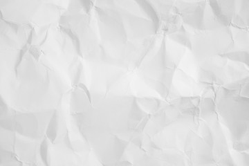 Obraz premium White color texture of crumpled paper, can be use as abstract background, wallpaper, webpage, copy space for text.