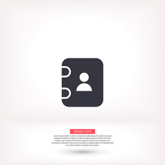 Vintage phone vector icon , lorem ipsum Flat design