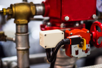 Heating system's cooper pipes with ball valves