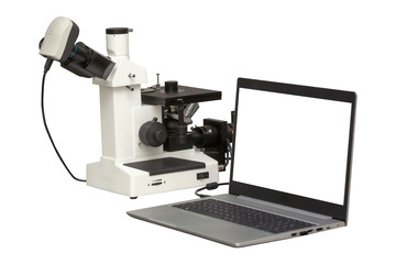 microscope isolated on white background