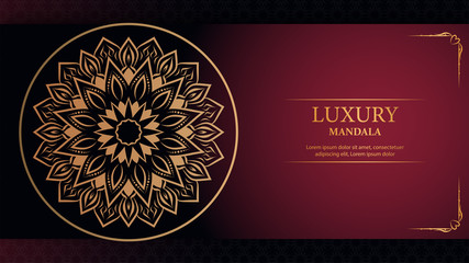 Luxury mandala arabesque ornamental background