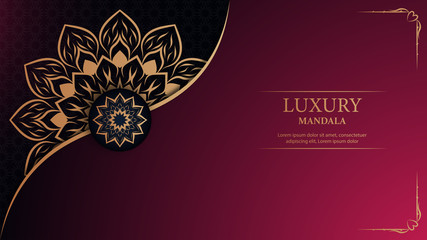Luxury mandala arabesque ornamental background