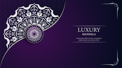 Luxury mandala arabesque ornamental background