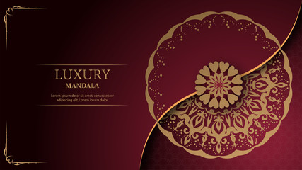 Luxury mandala arabesque ornamental background