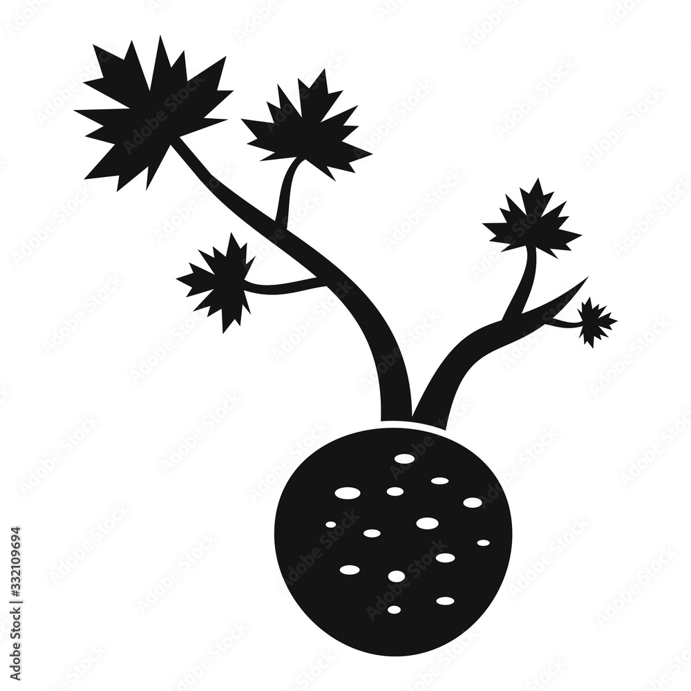 Poster fresh root celery icon. simple illustration of fresh root celery vector icon for web design isolated