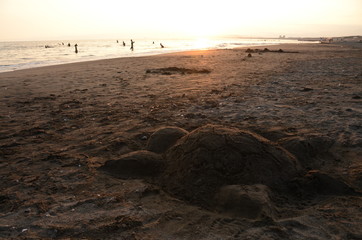 砂浜アート