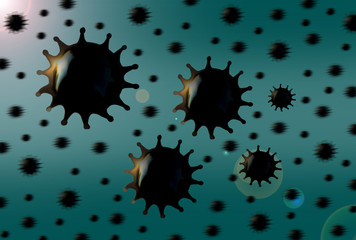 Coronavirus 2019-nCov novel coronavirus concept resposible for asian flu outbreak and coronaviruses influenza as dangerous flu strain cases as a pandemic. COVID-19. Illustration.