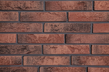 Fototapeta premium Texture of brick wall as background. Simple design
