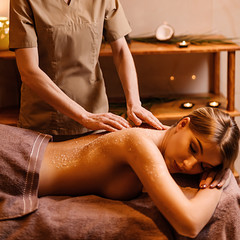 Spa treatments for a girl in a beauty salon
