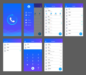 call recorder ui design mobile user interface