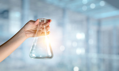 Chemical laboratory glassware . Mixed media