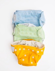 reusable nappy isolated on white