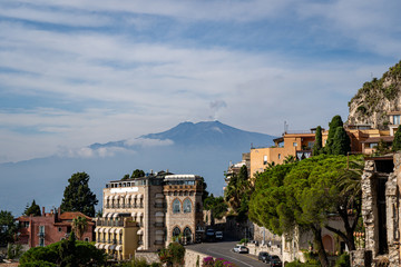 Fototapeta na wymiar The beautiful Taormina Italy (Sicily)