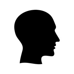 głowa człowieka ikona - obrazy, fototapety, plakaty