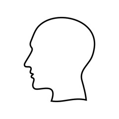 głowa człowieka ikona
