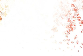 Light Green, Red vector background with abstract shapes.