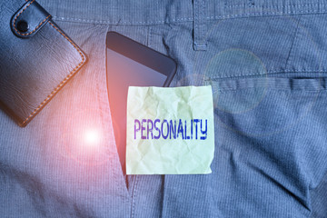 Handwriting text writing Personality. Conceptual photo combination characteristics that form...
