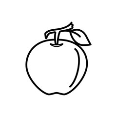 fruit apple icon collection, trendy style