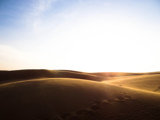 Harsh light in the desert.