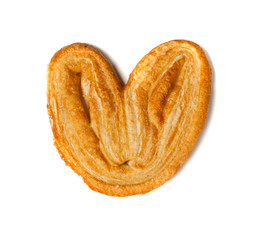 Sweet Braided Puff Palmiers Pastry or Pate Feuilletee