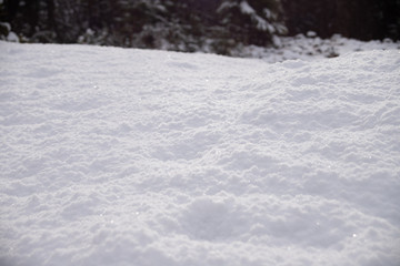 Fototapeta na wymiar Texture of the white snow
