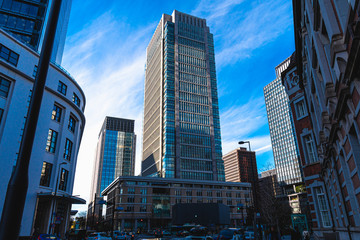 Fototapeta premium Marunouchi Skyscrapers in evening : Marunouchi building.
