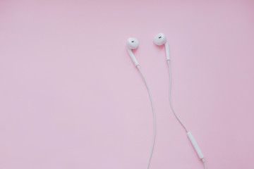 modern white headphones