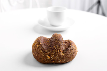 breakfast food morning coffee bun sesame healthy food