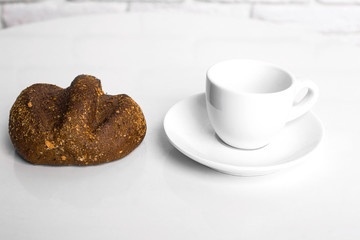 breakfast food morning coffee bun sesame healthy food