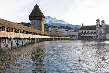 Kappelbrücke in Luzern, Schweiz