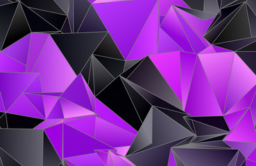 Fototapeta premium Triangular 3d, modern background