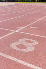 old-fashioned athletics track