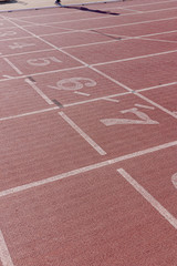 old-fashioned athletics track
