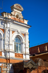 Obraz premium Forged visors of ancient buildings in Astrakhan, Russia