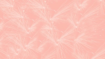 Pink coral abstract background with fireworks pattern, 16:9 panoramic format