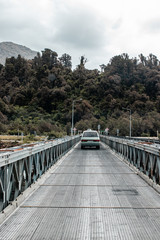 car on bridge