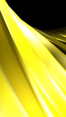 Background yellow waved surface - 3D rendering illustration