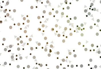 Light Green, Yellow vector backdrop with lines, circles, rhombus.