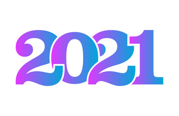 Happy 2021 new year color banner , Happy New Year 2021 