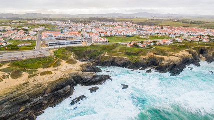 Cliffs in front of Porto Covo village, in Portugal