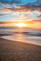 sunset on the beach