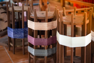 Wood tools For weaving silk