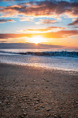 sunset on the beach