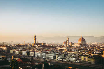 Fototapeta na wymiar Panorama sur la ville de Florence, Italie