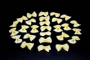 Pasta in the form of butterflies