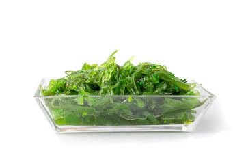 Chukka Seaweed Salad Isolated on White Background