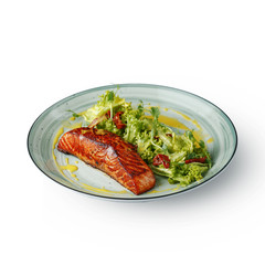 The restaurant's menu dish, a delicious snack for beer. Restaurant serving of the dish. A look from above