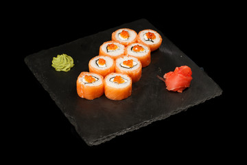various sushi, rolls especially for cafes and restaurants